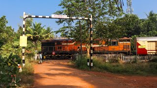 Speeding Alco hauled train thrashes Level crossing near Udupi rural side