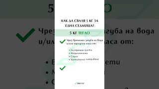 Как да сваля 5 килограма за една седмица?