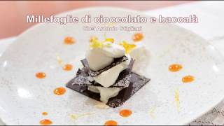 Millefoglie di cioccolato e baccalà