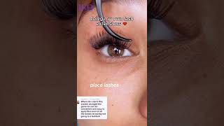 Do you know where to start applying the lash extensions?