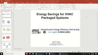 Part 2: Energy Savings for HVAC Packaged Systems - Webinar 3/26/21