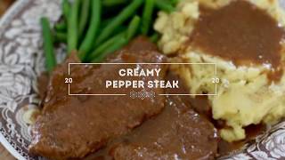 Creamy Pepper Steak