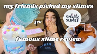 $70 snoop slimes review / my friends picked my slimes?! ✨