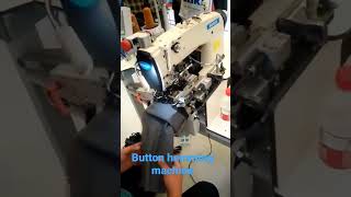 Automatic electronic buttom hemming machine