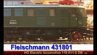 FLEISCHMANN 431801 Electric locomotive 119 011-5 DB