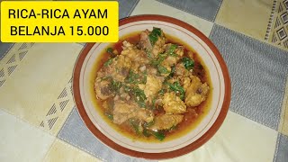 RESEP ANDALAN SAYA BELANJA HEMAT JADI LAUK ENAK MUDAH CEPAT MASAKNYA | RESEP RICA-RICA AYAM KEMANGI