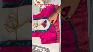 Beautiful patchwork blouse design cutting and stitching #Shorts #shortsvideo #shortsviral #short