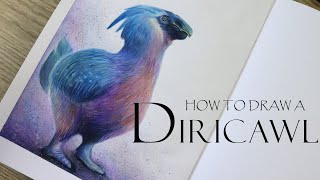 Diricawl with water colour pencils- Fantastic Beasts series