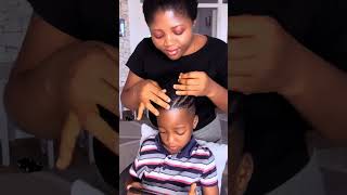 How to cornrow a short hair 🤩 boy hairstyle 💇