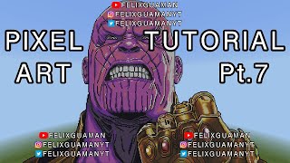 Minecraft Pixel Art Tutorial - Thanos Part 7