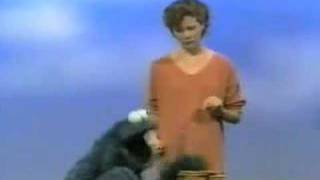 Sesame Street - Annette Bening and Cookie Monster