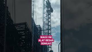 ALAT PALING BESAR DI PROYEK PLTU SURALAYA#alatberat#oprator#kuliproyek#shorts