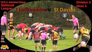 Llanybydder R.F.C v St David's R.F.C  W.R.U Admiral Men's National League Division 3 West 2022-2023