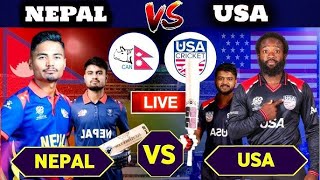 NEPAL VS USA LIVE CWC LEAGUE | Nepal Vs United State Live Cricket Match Today Score |2024