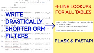 STOP writing LONG filter lookups with your ORM. Try this instead