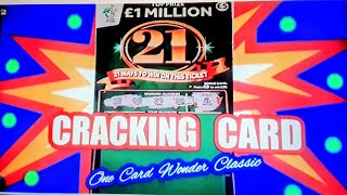 CRACKING  SURPRISE CARD.."ONE CARD WONDER"....SHOCK WINNER....SCRATCHCARD