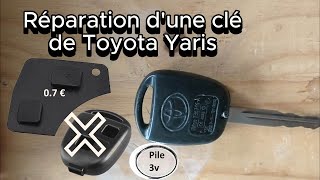 Réparation d'une clé de Toyota Yaris pour quelques €