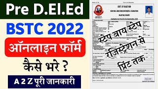 BSTC form 2022 Kaise bhare | How to fill BSTC online form 2022 | Pre D.El.ED exam form 2022