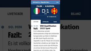 WM Qualifikation 2022 Italien-Nordmazedonien #shorts #fußball #wm #short