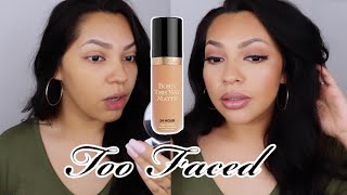 TOO FACED BORN THIS WAY MATTE FOUNDATION Review + wear test | Medium Biege