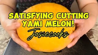 Satisfying Cutting Yami Melon @josiecooks