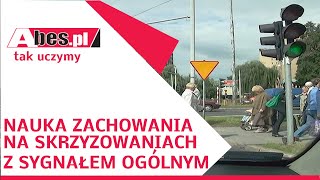 Nauka Jazdy Abes - Jak wykonać skręt w lewo na sygnalizatorze ogólnym.