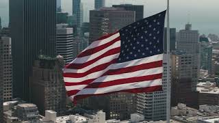 Us Flag America Usa City   Stock Video Footage Stock Video Footage