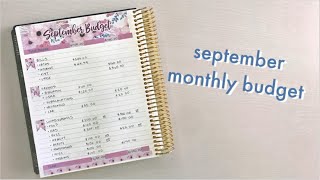 SEPTEMBER 2019 MONTHLY BUDGET feat. SimplyKamy