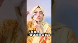 Trying Magic Collagen paper film soluble FA full video on my channel #shorts#viral