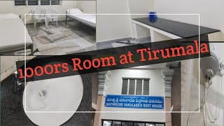 room tour1000రూ కి in Tirumala Tirupati Devasthanam