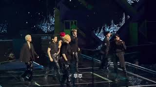 ATEEZ pre-recorded T.O.P so they performed live version with their black outfits ❤️‍🔥 #ateez #kpop