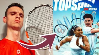 Tennis COACH tries TOPSPIN 2k25 for the FIRST time! - Alex Tennis