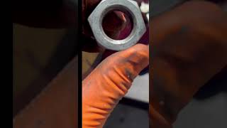 Tapping A Nut With A Hand Made Tap (Mechanics ￼ Hack)￼