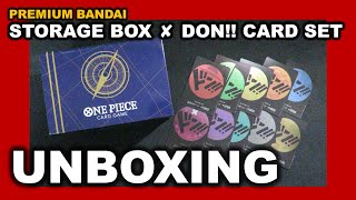 【One Piece Card Game】Unboxing the Storage Box × DON!! Card Set from Premium Bandai !!!