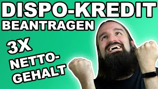 Dispo-Kredit einrichten - 3x Nettogehalt als Überziehungsrahmen 🤑