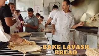 More than 5000 loaves of bread are baked daily in this bakery /lavash bread