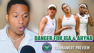 Swiatek, Sabalenka face early THREATS! Coco's GOOD Draw | Wimbledon 2024 Predictions