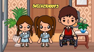 The SAD STORY of the TWINS'  Dad | Family Secrets Pt 4 | Toca Life World Stories | Snickerhoops