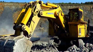 Caterpillar 6015B Excavator Loading Trucks Non Stop For 21 minutes - DJA experiment Movie