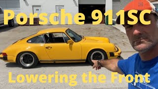 Lowering the front on a Porsche 911SC