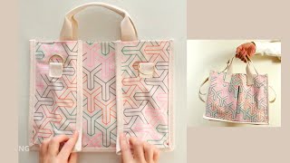 Canvas Pocket Hand Bag👜✨ | DIY | Quick Easy Sewing