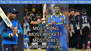 Top 7 Records made by Sri Lanka VS New Zealand in ODI Matches for 2024 Series|Cricket|Records|Series