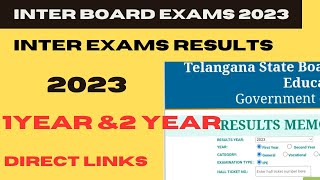 #TSINTERRESULTS2023|IPE 2023|INTER 1 YEAR RESULTS|INTER 2YEAR RESULTS| HOW TO CHECK INTER RESULTS