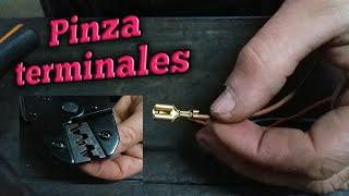 Terminales eléctricos en cables como de fábrica en tu casa ! Pinza / Alicate crimpeadora económica