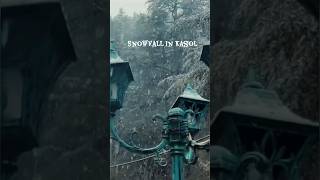 Attention pls witness Heavy snowfall in Kasol , Himachal Pradesh  #shorts #kasol #himachal #snowfall