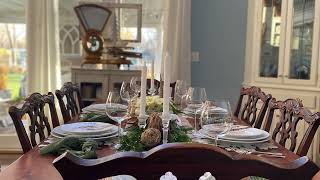 Woodland Christmas Tablescape