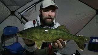 Drove My Truck On 8 Inches Of Ice To Get These Fish (WALLEYE FISHING)