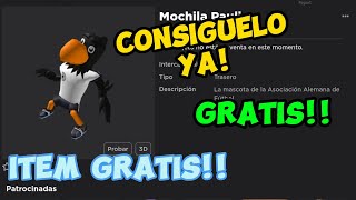 ITEM GRATIS EN ROBLOX 2023 | Consigue MOCHILA PAULIE GRATIS | Evento FIFA WORLD FEMENINA