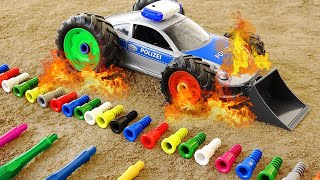 Fire Truck - Police Car - Toy Rescue Play For Kids | Kudo Kids Toys