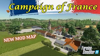 "CAMPAIGN OF FRANCE" FS22 Map Tour/Review | New Mod Map | Farming Simulator 22 | PS5